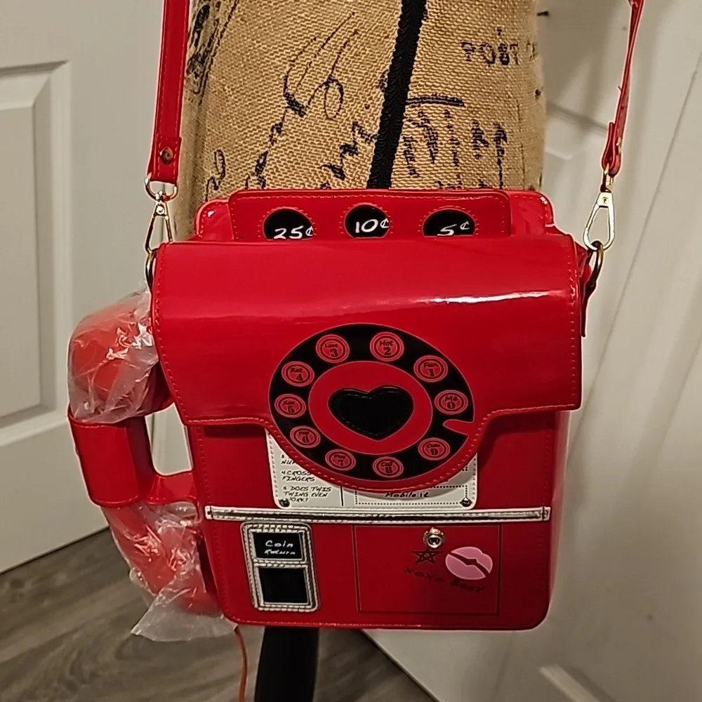 SPEND $100 IN LIVE SHOW WIN THIS New cross body pay phone purse works with cell - Picture 1 of 5